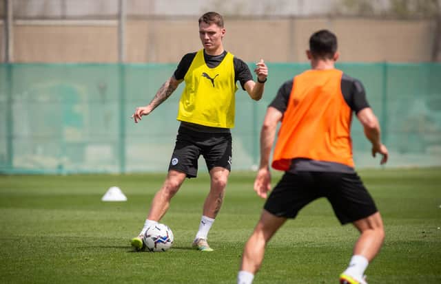 Jason Kerr during training in Dubai