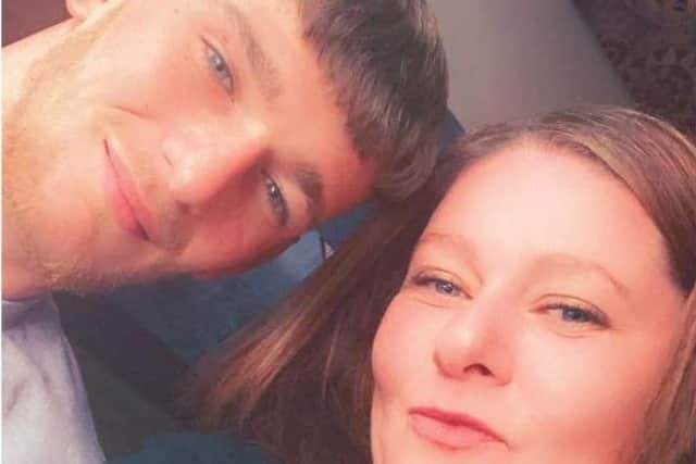 Sonia Beech with son Jacob Taylor