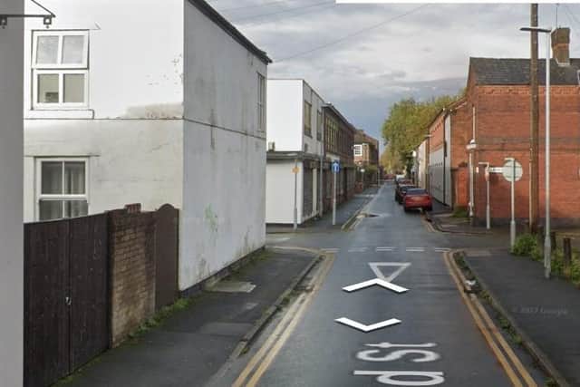 Bond Street in Leigh where the attempted robbery took place