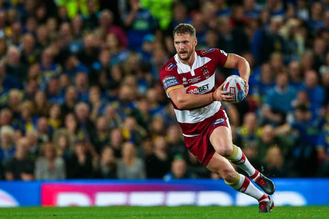 Picture by Alex Whitehead/SWpix.com - 13/10/2018 - Rugby League - Betfred Super League Grand Final - Wigan Warriors vs Warrington Wolves - Old Trafford, Manchester, England - Wigan's Sean O'Loughlin.