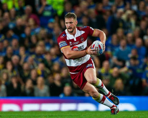 Picture by Alex Whitehead/SWpix.com - 13/10/2018 - Rugby League - Betfred Super League Grand Final - Wigan Warriors vs Warrington Wolves - Old Trafford, Manchester, England - Wigan's Sean O'Loughlin.
