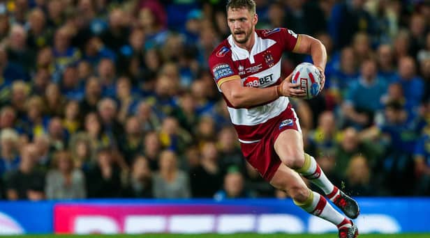 Picture by Alex Whitehead/SWpix.com - 13/10/2018 - Rugby League - Betfred Super League Grand Final - Wigan Warriors vs Warrington Wolves - Old Trafford, Manchester, England - Wigan's Sean O'Loughlin.
