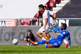 New signing Akeel Higgins tries to spark Latics into life against Leyton Orient