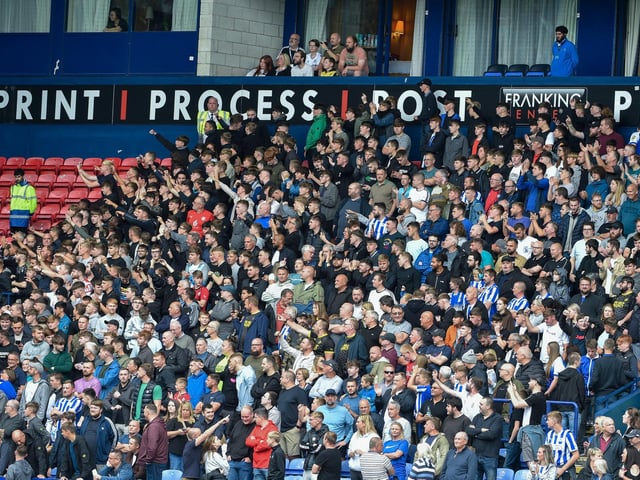 Latics fans at Bolton.
Pic: BP