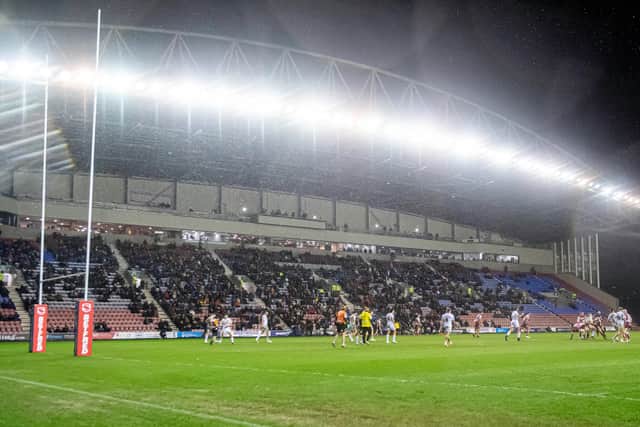 Wigan Warriors welcome Salford Red Devils to the DW Stadium
