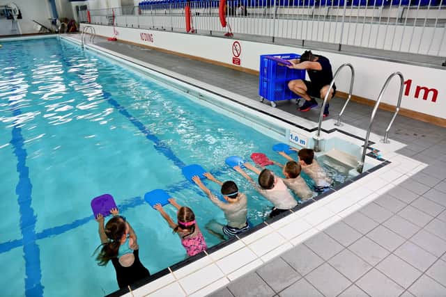 Swimming lessons at the Pelican Centre