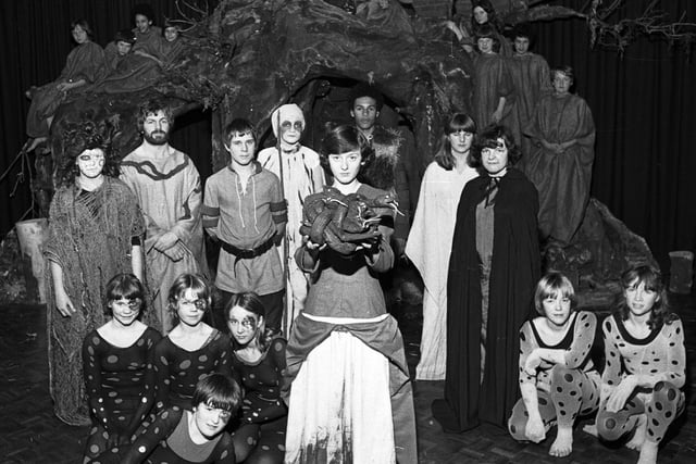 RETRO 1979 - Standish High School  students rehearse for a production of  The Legend of the Snake