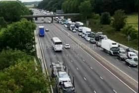 Congestion is building on the M6 northbound after a crash near Stoke this afternoon (Monday, September 5)