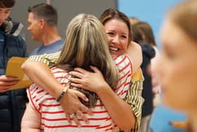 Hugs at Byrchall High