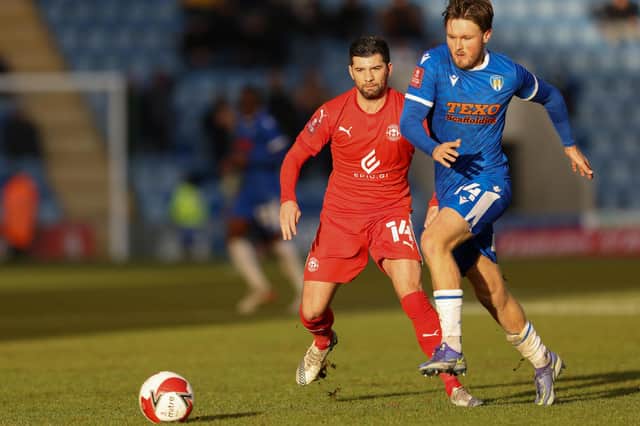 Jordan Jones during one of his few appearances for Latics