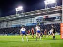 Wigan Warriors travel to the Halliwell Jones Stadium