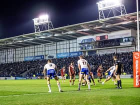 Wigan Warriors travel to the Halliwell Jones Stadium