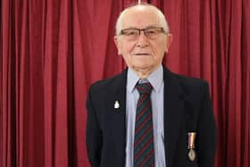 Brian McDonald has received the Nuclear Test Medal for his time on Christmas Island