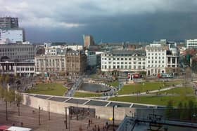 Piccadilly Gardens where Richard Pennington was arrested for begging