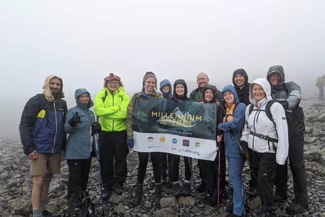 Team at the summit of Ben Nevis