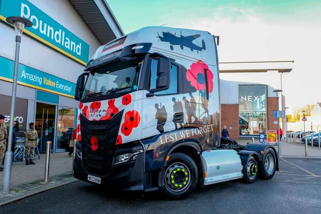 The Poundland Remembrance truck