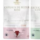 Aldi launches new 1.5l Sauvignon Blanc Colombard and Cotéaux De Beziers Rosé wine pouches for summer .