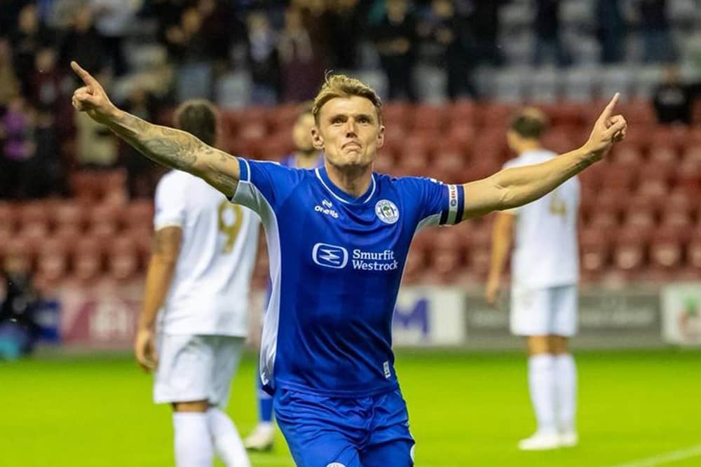 Max Power scored his first goal since returning to Wigan for his third spell against MK Dons