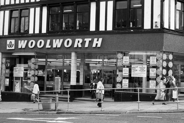 The Wigan Woolworths store in August 1982 when it was announced that it would be closing. It eventually shut up shop in 1984.