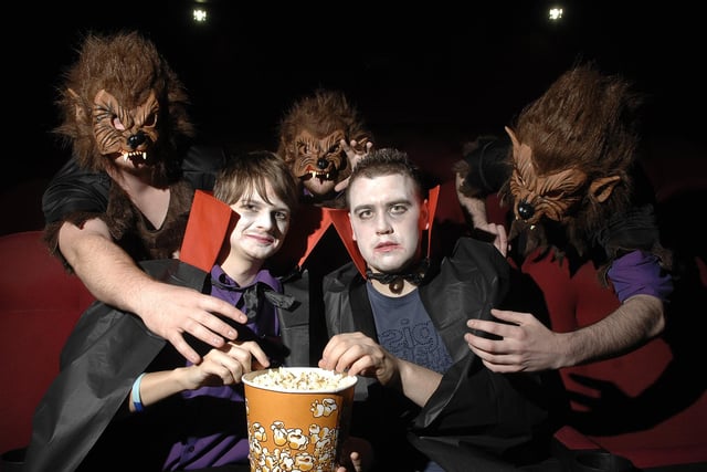 Empire Cinemas showed three Twilight films this Halloween in a special Twi-athon.Pictured getting into the spirit by dressing up are staff members LtR: Lee Curran, Mike Frodsham, Martin Donelan, Gareth Barrows and Kyle Griffiths