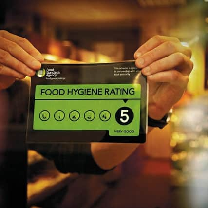 Food Standards Agency, Food Hygiene Rating sticker. 