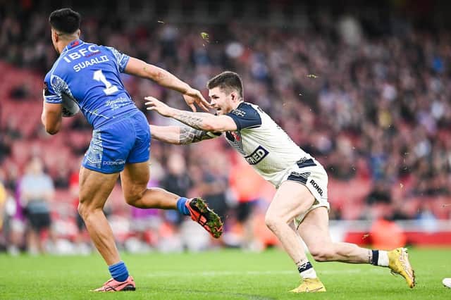 John Bateman was in action for Shaun Wane's side in their defeat to Samoa