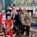 The Reverend Alison Brown with councillors and volunteers at the Christmas Day lunch