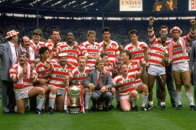 Wigan's victory at Wembley in 1988 was the first of eight consecutive Challenge Cup wins.