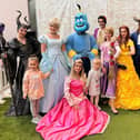 Fairytale characters pose with young Grand Arcade visitors