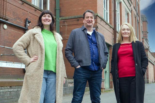 Left to right: Louise Fazackerley, Martin Green & Jo Platt.