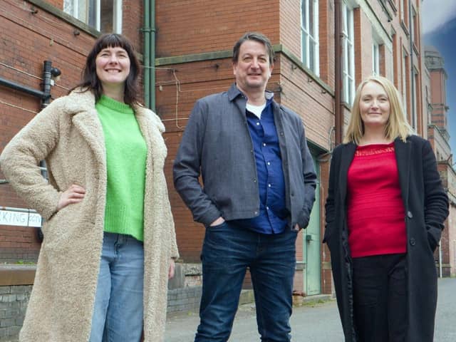 Left to right: Louise Fazackerley, Martin Green & Jo Platt.