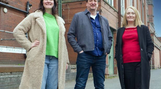 Left to right: Louise Fazackerley, Martin Green & Jo Platt.