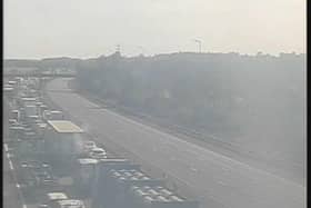 The M6 has been closed between junctions 27 at Standish and 28 for Leyland