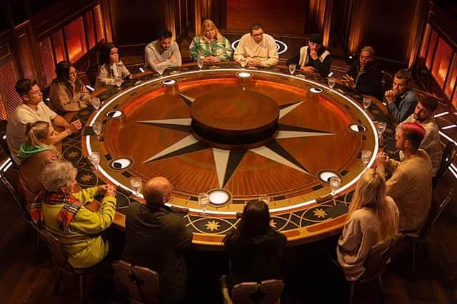 The round table was one of the tense centrepieces of BBC reality show The Traitors