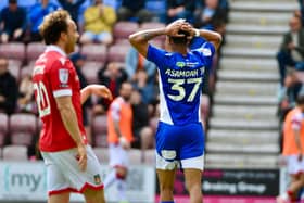 Maleace Asamoah came closest to breaking the deadlock for Wigan