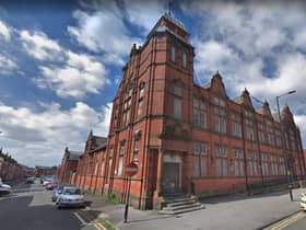 The old Wigan and Leigh College building on Railway Road
