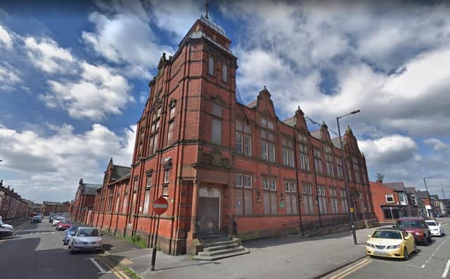 The old Wigan and Leigh College building on Railway Road