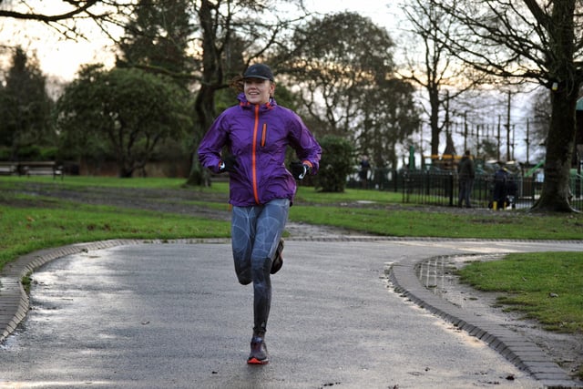 Runners and walkers brave the rain and start 2023 in a healthy way, as they take part in the New Year's Day parkrun at Haigh Woodland Park
