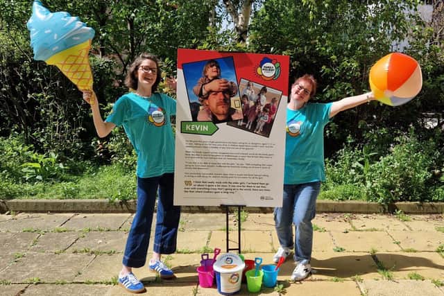 L-R: Lydia Raine and Mags Rivett from Family Holiday Charity