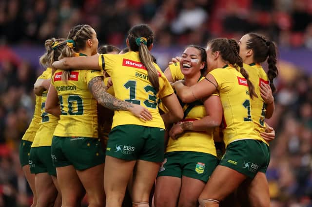 The Jillaroos have won the Women's Rugby League World Cup (Photo by Lewis Storey/Getty Images for RLWC)