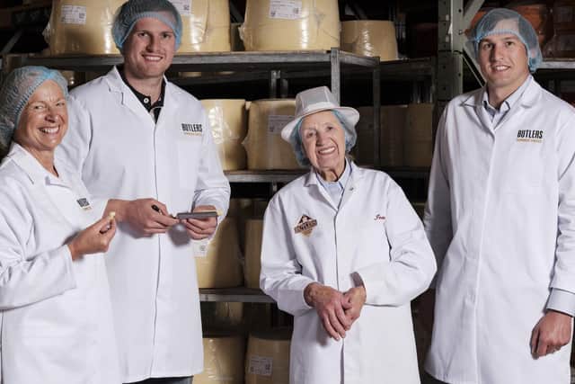A family affair: Butlers Farmhouse Cheeses' (from left) Gillian Hall, Daniel Hall, Jean Hall, and Matthew Hall