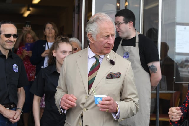 Photo Neil Cross; Prince of Wales visit to Morecambe Winter Gardens