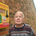 Andrew Moakes is making sure all defibrillators in Shevington are working and is fund-raising for new batteries and pads to maintain them