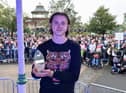 Thelo Aasgaard with his goal of the season award