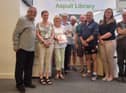 Councillors and volunteers at Aspull Library