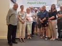 Councillors and volunteers at Aspull Library