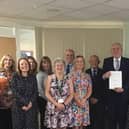 Tim Sherriff Programme Lead and headteacher at Westfield Community School with staff members.