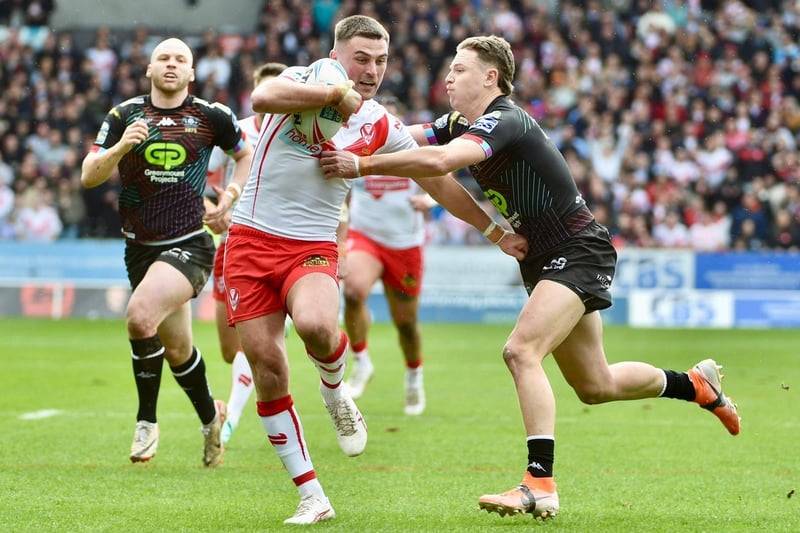 The full-back returned to action against St Helens after being rested in the Challenge Cup sixth round tie against Sheffield Eagles