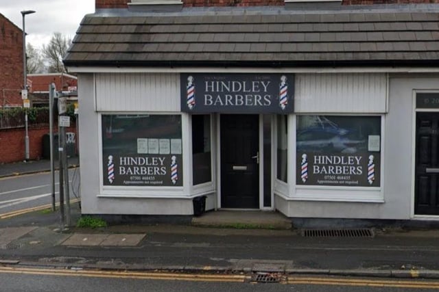 Hindley Barbers on Atherton Road, Hindley, has a 5 star rating from 44 Google reviews