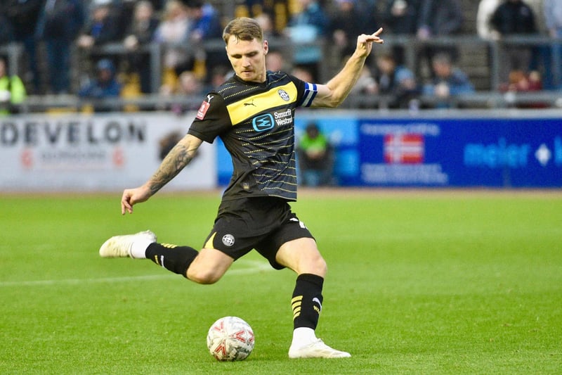 Didn't look altogether comfortable as Carlisle sent cross after cross into the box in the first half